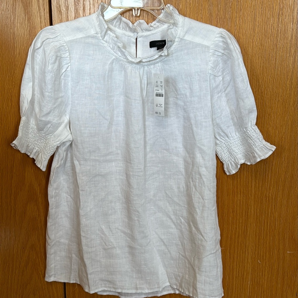 J. Crew puff sleeve top. Small